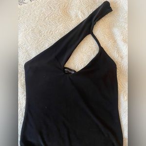One strap cutout bodysuit